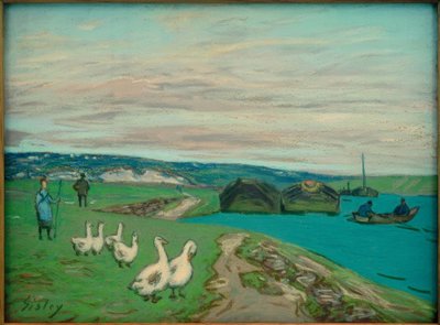 The Goose Girl by Alfred Sisley